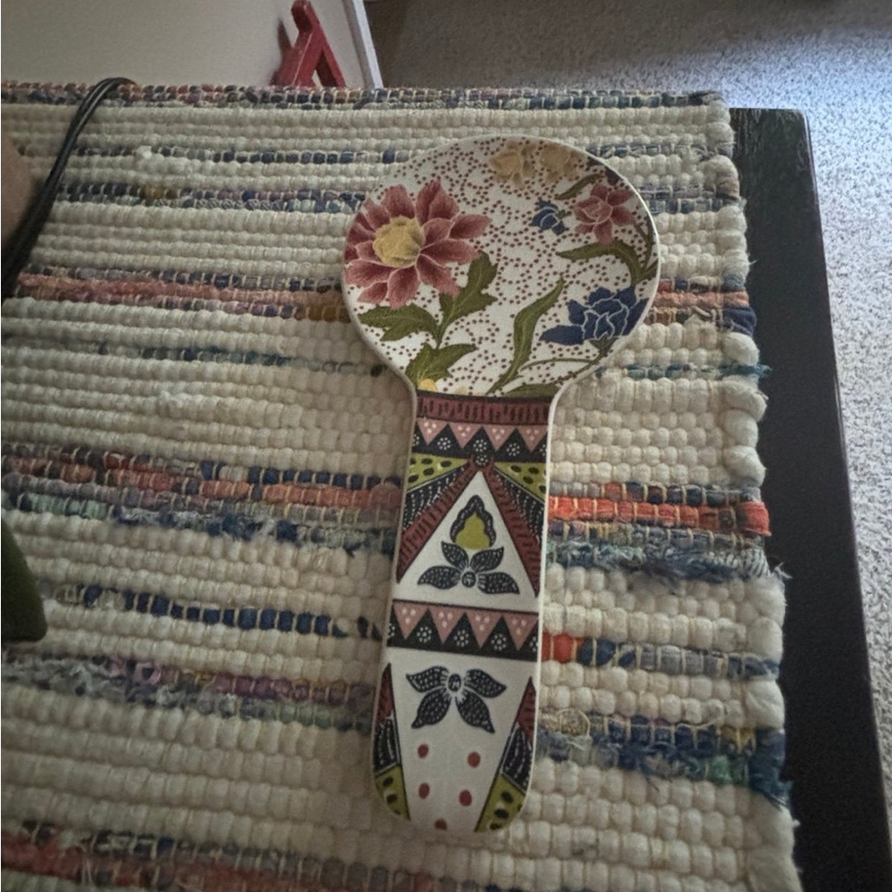 Anthropologie Multicolor Ceramic Spoon Rest